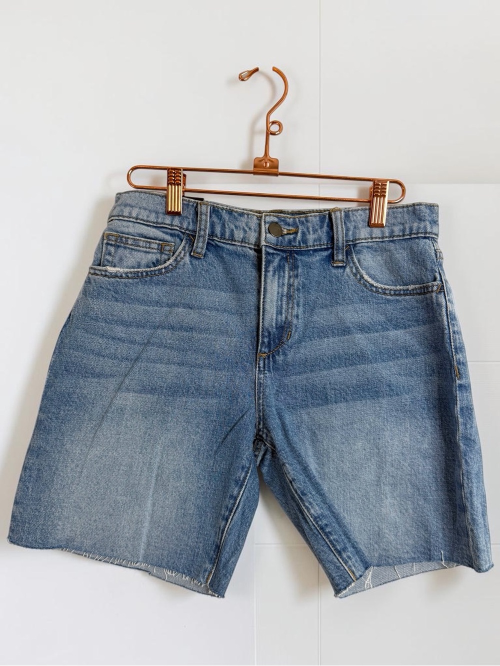 NWT Joe’s Jeans Easy Bermuda Shorts Ripley Blue Denim Mid Rise Jorts Size 27